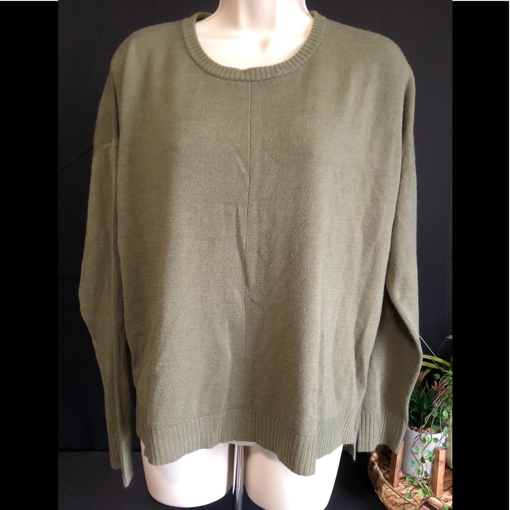Army green colored Express sweater